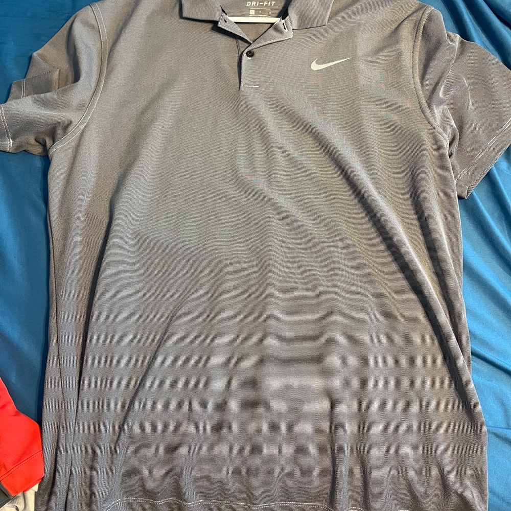 Nike Gray Performance Polo Shirt